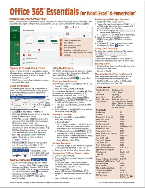 Microsoft Office Free Cheat Sheet All In One Photos Images And Photos Finder