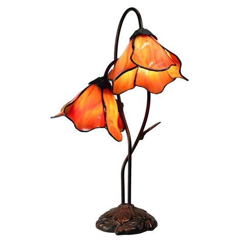 Lily Of The Valley Tiffany Style Stained Glass Flower Table Lamp