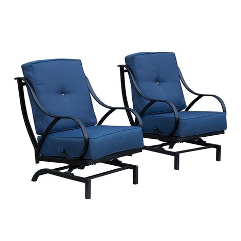 Lounge outside in modern style with the. Patio Festival Rocking Metal Outdoor Lounge Chair with ...