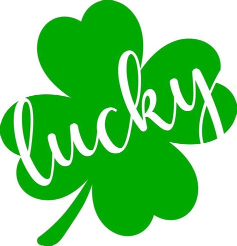 St Patricks Day Svg Lucky Shamrock Svg Lucky Svg Digital Etsy St