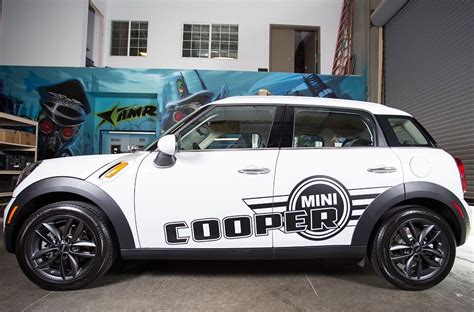 Mini Cooper Countryman 2012 2014 Custom Vinyl Decal Kit Flag Sides