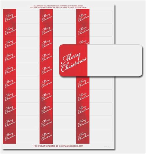 How To Print Avery 5160 Labels In Christmas Return