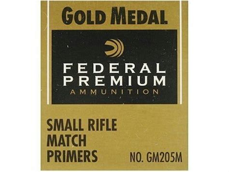 Federal Premium Gold Medal Small Rifle Match Primers For Sale