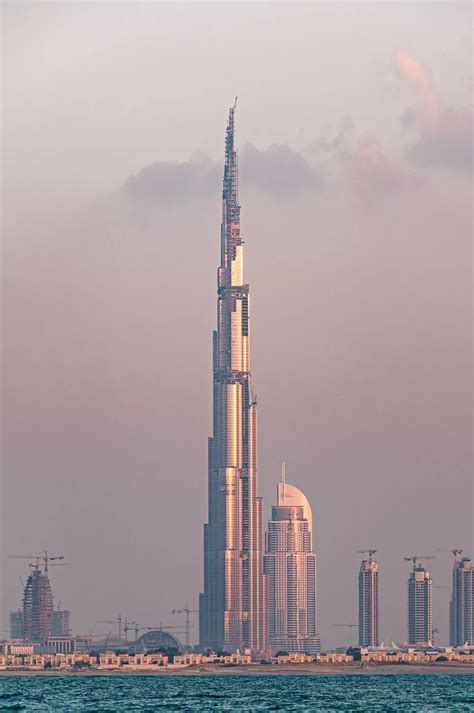 Burj Khalifa Under Construction Dubai Middle East United Arab