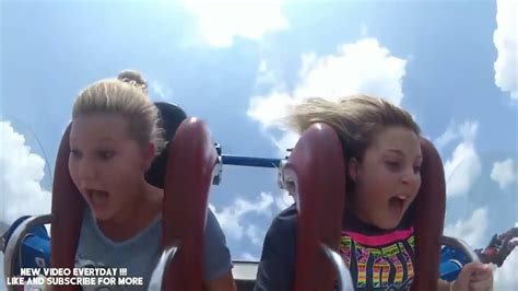 Girls Passing Out New 02 Funny Slingshot Ride Compilation Youtube