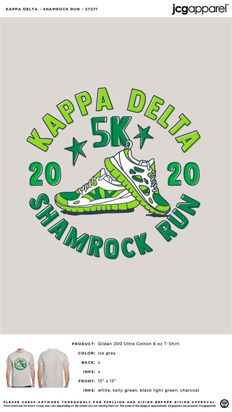 Kappa Delta Shamrock Run Shirt Kappa Delta Kappa Delta Sorority
