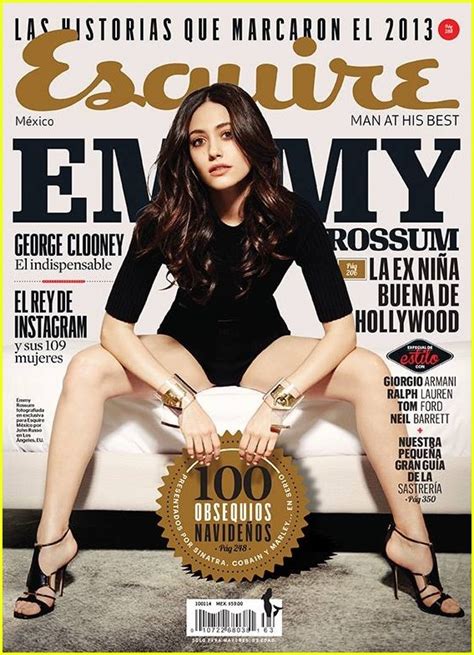 Emmy Rossum Topless For Esquire Magazine January 2014 Photo 3008615