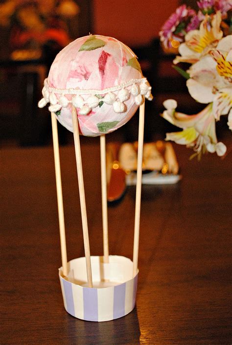 Diy Hot Air Balloon Table Centerpiece Oh The Places Youll Go Diy