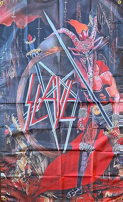 Slayer Goat Flag Banner Tapestry Necroharmonic