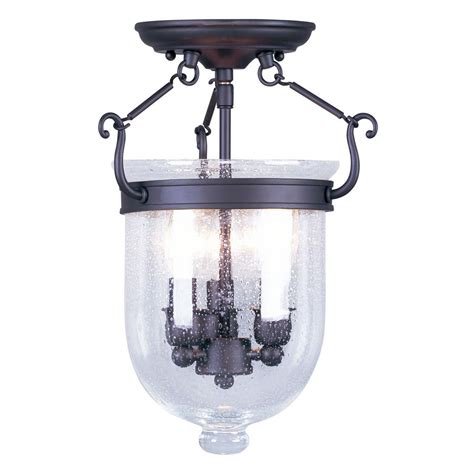 Compare products, read reviews & get the best deals! Livex Lighting Jefferson 10-in W Bronze Semi-Flush Mount ...