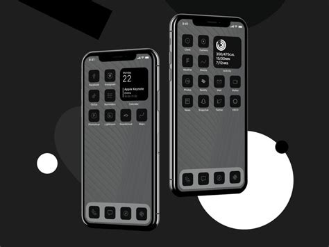 The hot app for making custom widgets is called widgetsmith. Minimalist Grayscale Smartphone Themes : iOS 14 Icons