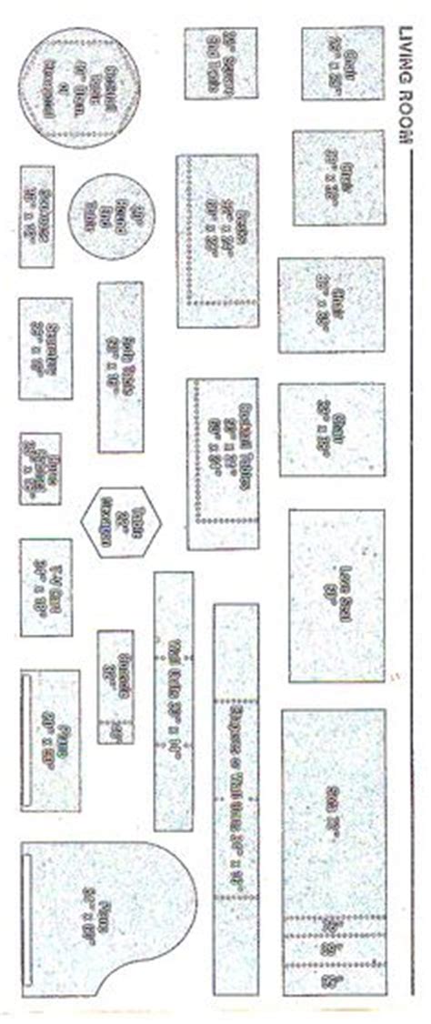 25 images of printable template for dollhouse on paper inside. Free Printable Furniture Templates | furniture template ...