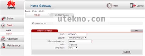 Cara mengatur WiFi di modem Huawei - uTekno