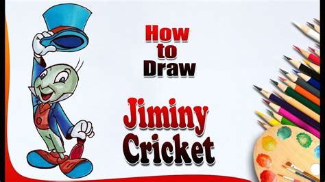 How To Draw Jiminy Cricket Pinocchio Easy Drawing For Kids