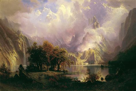 Rocky Mountain Landscape Albert Bierstadt Classical Art Classic Art