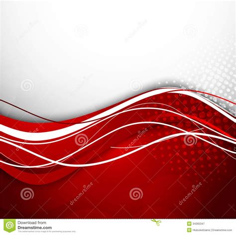 Abstract Wavy Red Background Stock Vector Illustration Of Business