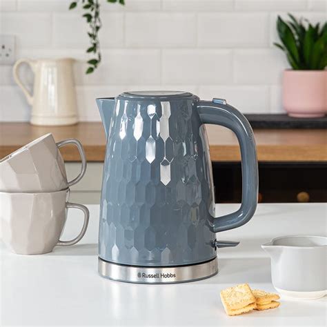 Russell Hobbs Grey Honeycomb Kettle And Toaster Set Dunelm
