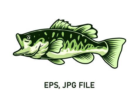 Largemouth Bass Fish Graphic By Raulyufitraf · Creative Fabrica