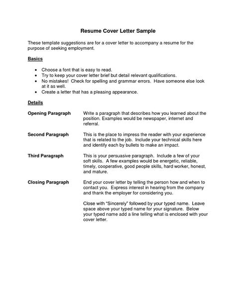 cover letter resume  templatesimple cover letter