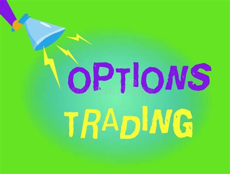 Writing Note Showing Options Trading Business Photo Showcasing