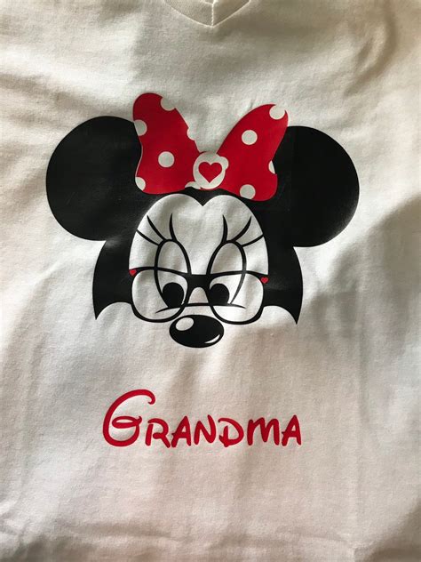 Grandma Minnie Mouse Grandma Disney Grandma Minnie Shirt For Mom