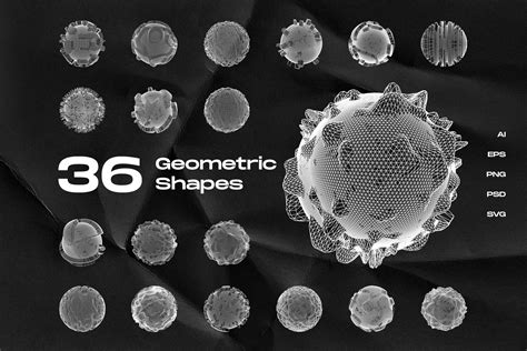 36 Geometric Shapes Photoshop Graphics Creative Market