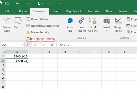How To Add Or Subtract Days In Microsoft Excel
