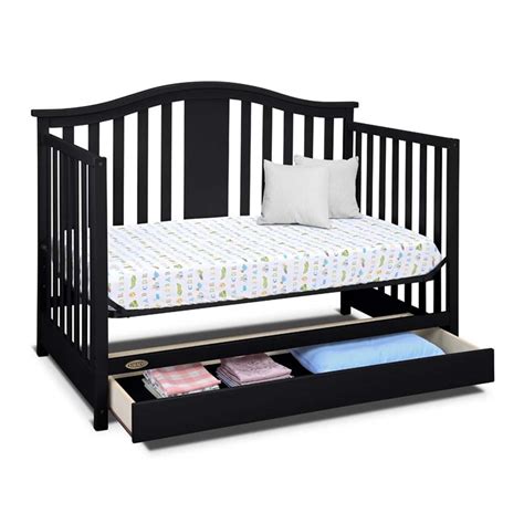 < image 1 of 6 >. Graco Solano 4-in-1 Convertible Crib with Drawer in ...
