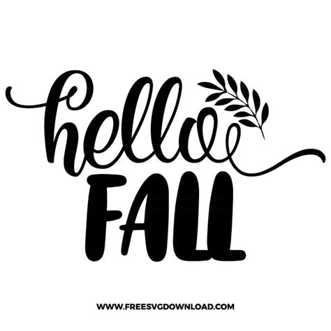 Hello fall 2 SVG & PNG Download - Free SVG Download