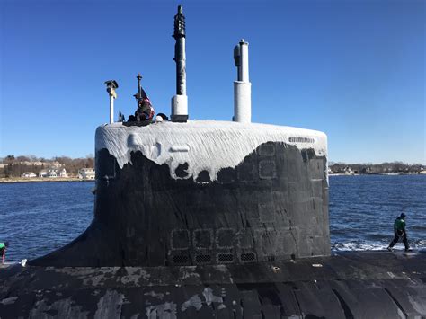 Virginia Class Attack Submarine Uss North Dakota Ssn 784 Transits The
