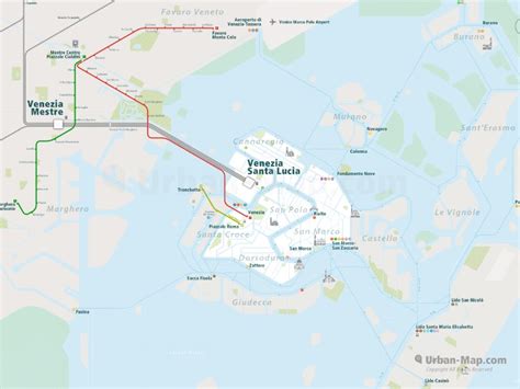 Venice Rail Map City Train Route Map Your Offline Travel Guide