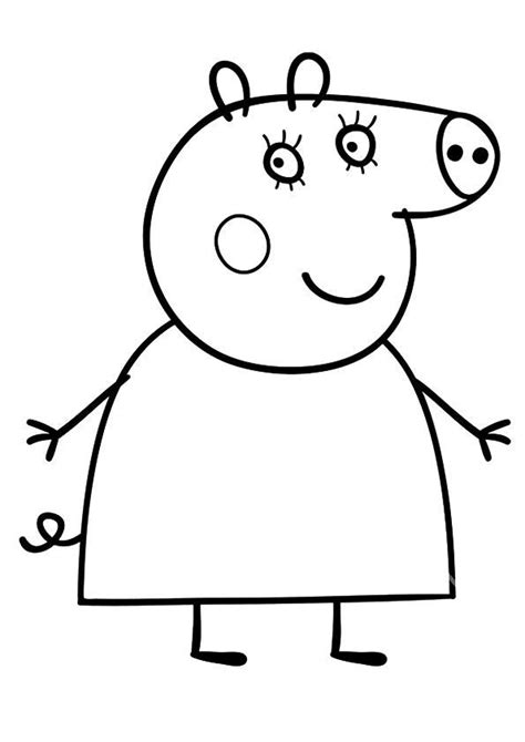 Peppa pig printable colouring pages kids halloween coloring pages. Peppa Pig Coloring Pages Mummy - Blogx.info