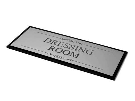 Dressing Room Door Sign Adhesive Plaque Etsy