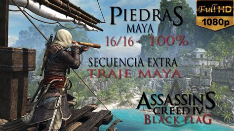 Assassins Creed IV Black Flag Guia Piedras Maya 100 EXTRA Traje Maya