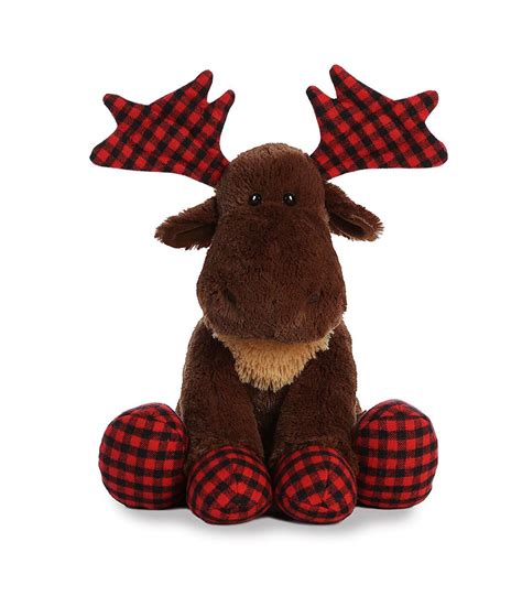 Lumberjack Moose 14 Inch Stuffed Animal By Aurora Plush 09974