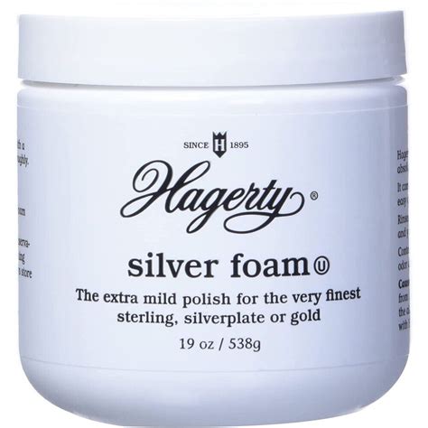 Hagerty Silver Foam Extra Mild Polish Sterling Silverplate Gold Polish