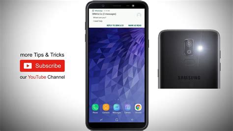 Samsung galaxy J8 notification light 