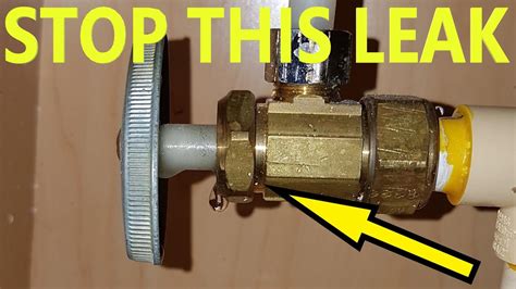 How To Fix Leaking Shut Off Valve Fast Diy Youtube