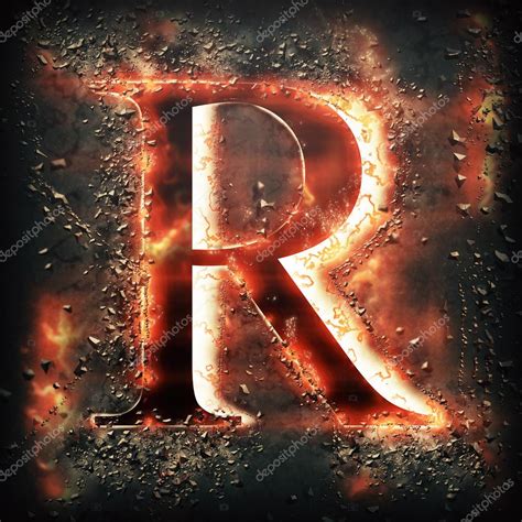 Red Light Letter R Stock Photo By ©ornithopter 77595020