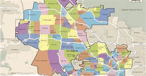Los Angeles Council District Map World Map