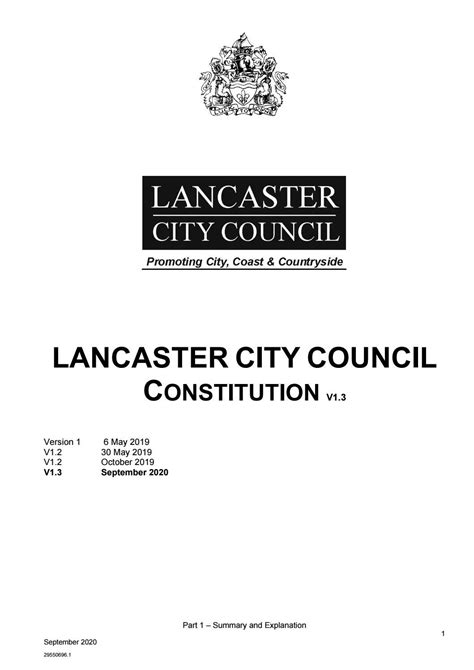 Lancaster City Council Constitution By Lancaster City Council Issuu