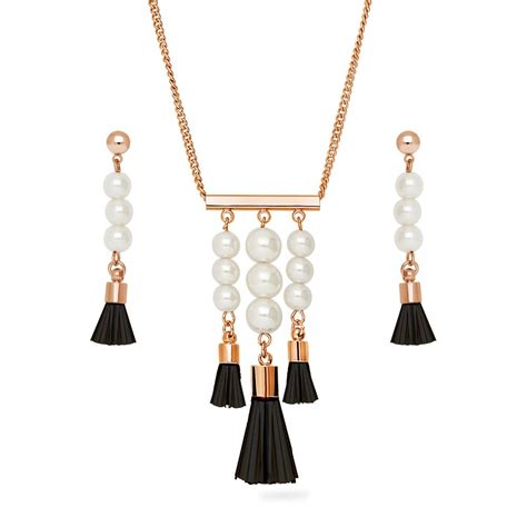 This 2 Piece Tassel Jewelry Sets Trendy Yet Classic Combination Will