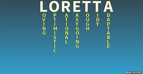 the meaning of loretta name meanings