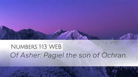 Numbers 113 Web Desktop Wallpaper Of Asher Pagiel The Son Of