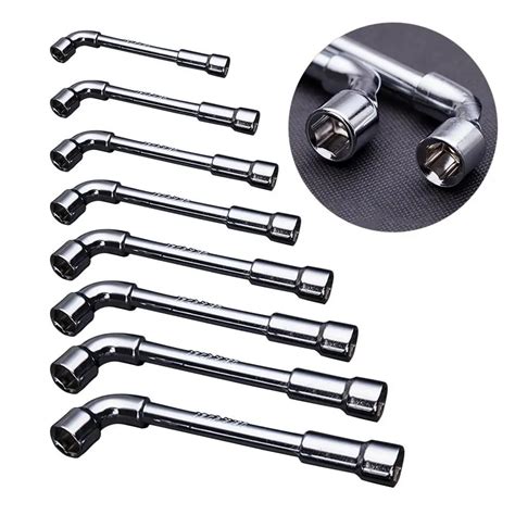 Professional Double End Nut Wrench L Type Hex Socket Wrench Tool In