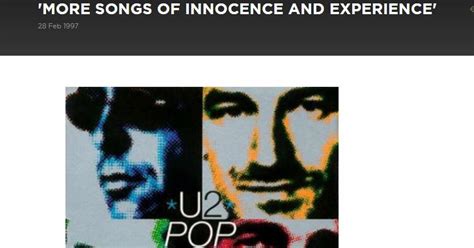 u2 sombras e Árvores altas blog more songs of innocence and experience