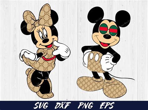 Mickey Mouse Svg Minnie Mouse Svg Disney Svg Gucci Brand Svg Etsy