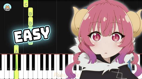 Miss Kobayashi S Dragon Maid S Op Ai No Supreme Easy Piano Tutorial Sheet Music Youtube