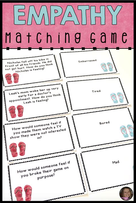 Empathy Game With Scenario Matching Cards Social Skills Lessons