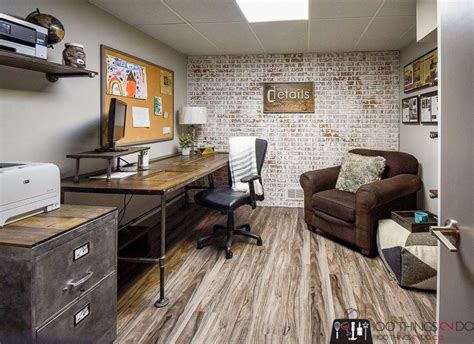 Unfinished Basement Home Office Ideas